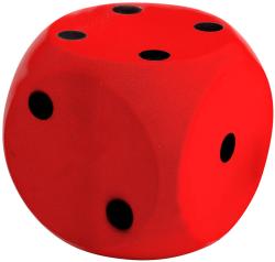 Androni Kostka hrací soft měkká 10cm červená molitanová Androni Kostka hrací soft měkká 10cm červená molitanová