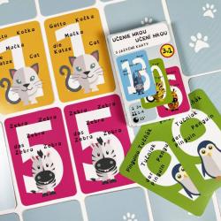 Argus Hra hrací karty edukační 4-jazyčné 3v1 I.