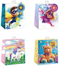 Argus Taška dárková 19x23x12cm papírová různé motivy 4 druhy