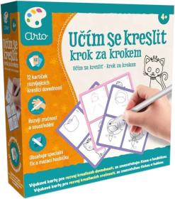 ARTO Učím se kreslit Krok za krokem naučná sada v krabici