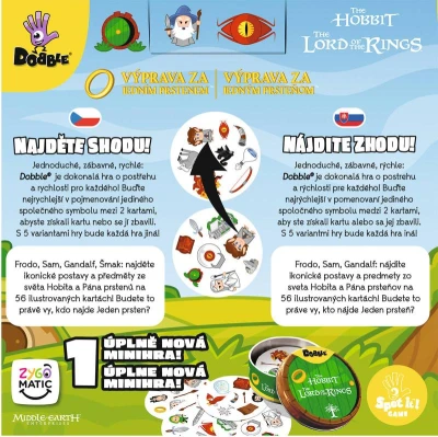 Asmodee Hra Dobble Hobbit Pán prstenů CZ (společenská hra)