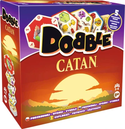 Asmodee Hra postřehová Dobble Catan CZ (společenská hra)