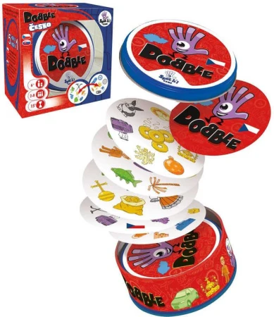 Asmodee Hra postřehová Dobble Česko plechová krabička (společenská hra) Asmodee Hra postřehová Dobble Česko plechová krabička (společenská hra)