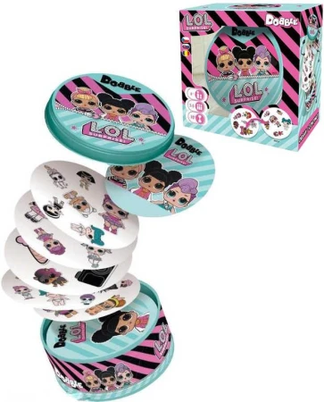 Asmodee Hra postřehová Dobble L.O.L. plechová krabička (společenská hra) Asmodee Hra postřehová Dobble L.O.L. plechová krabička (společenská hra)