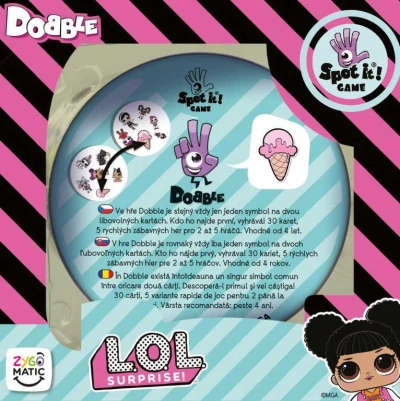 Asmodee Hra postřehová Dobble L.O.L. plechová krabička (společenská hra)