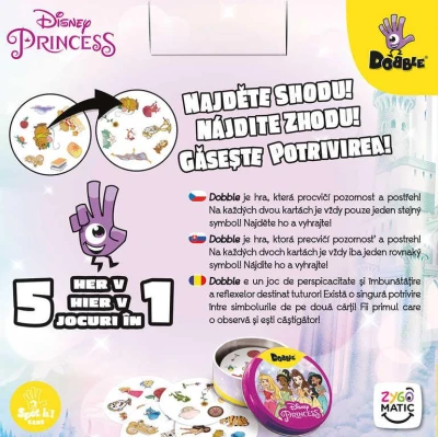 Asmodee Hra postřehová Dobble Princezny Disney (společenská hra)