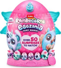 Asmodee Rainbocorns: Eggzania Fairy Mania mega velké vajíčko 50 překvapení