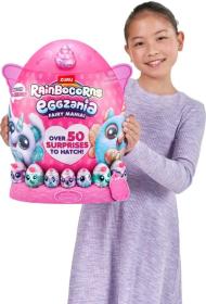 Asmodee Rainbocorns: Eggzania Fairy Mania mega velké vajíčko 50 překvapení