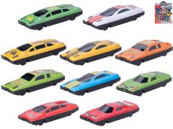 Auta sportovní kovová set 10ks různé druhy volný chod na kartě Auta sportovní kovová set 10ks různé druhy volný chod na kartě