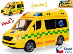 Auto ambulance česká CZ design na setrvačník na baterie Světlo Zvuk
