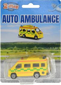Auto ambulance CZ 2-Play Traffic sanitní vůz sanitka na volný chod kov