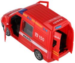 Auto hasiči 12cm dodávka plastová červená na setrvačník