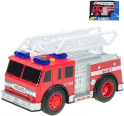 Auto hasiči 18cm na baterie na setrvačník Světlo Zvuk v krabici Auto hasiči 18cm na baterie na setrvačník Světlo Zvuk v krabici