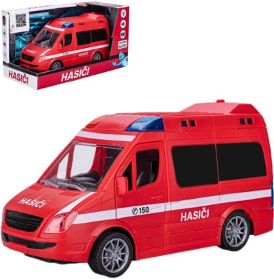 Auto hasiči dodávka na setrvačník na baterie Světlo Zvuk CZ Auto hasiči dodávka na setrvačník na baterie Světlo Zvuk CZ
