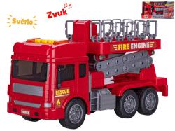 Auto hasiči s plošinou se světlem a zvukem Auto hasiči s plošinou se světlem a zvukem