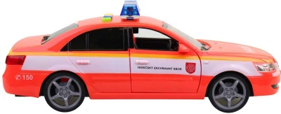 Auto hasičské osobní vůz hasiči na baterie mluví česky CZ Světlo Zvuk