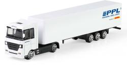 Auto kamion PPL Přeprava zásilek tahač kovový s návěsem volný chod