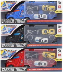 Auto kamion se skluzavkou herní set se 3 kovovými autíčky 3 barvy Auto kamion se skluzavkou herní set se 3 kovovými autíčky 3 barvy