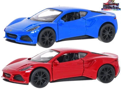 Auto kovový model Lotus Emira 12cm zpětný chod 2 barvy Auto kovový model Lotus Emira 12cm zpětný chod 2 barvy