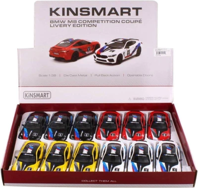 Auto model 1:38 BMW M8 Competition Coupe 13cm PB kov 4 barvy