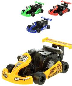 Auto motokára Turbo Racers driftovací 9cm 4 barvy plast