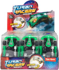 Auto motokára Turbo Racers driftovací 9cm 4 barvy plast