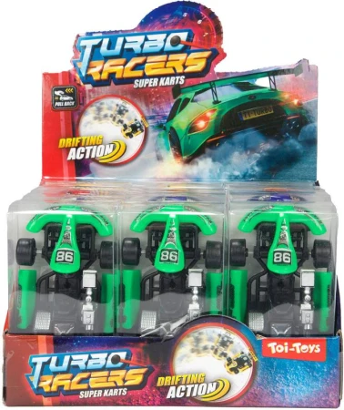Auto motokára Turbo Racers driftovací 9cm 4 barvy plast