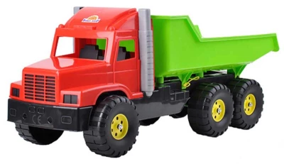 Auto nákladní 77cm červeno-zelené sklápěčka (Tatra) na písek plast Auto nákladní 77cm červeno-zelené sklápěčka (Tatra) na písek plast