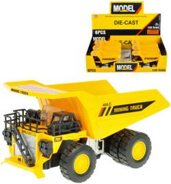 Auto nákladní kovové 16cm žlutá sklápěčka 1:50 na baterie světlo zvuk Auto nákladní kovové 16cm žlutá sklápěčka 1:50 na baterie světlo zvuk