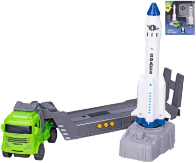 Auto nákladní na setrvačník + vesmírná vystřelovací raketa na baterie Zvuk