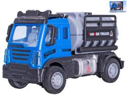 Auto nákladní s cisternou zpětný chod modro-šedé plast Auto nákladní s cisternou zpětný chod modro-šedé plast
