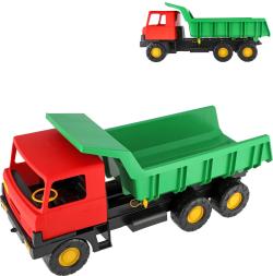 Auto nákladní T815 sklápěčka s korbou na písek 73cm zeleno/červená Auto nákladní T815 sklápěčka s korbou na písek 73cm zeleno/červená