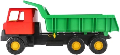 Auto nákladní T815 sklápěčka s korbou na písek 73cm zeleno/červená