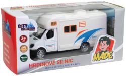 Auto obytné kovové 11cm zpětný chod karavan v krabici 3 barvy