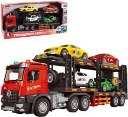Auto odtahová služba set odtahovka + 4 autíčka na baterie Světlo Zvuk