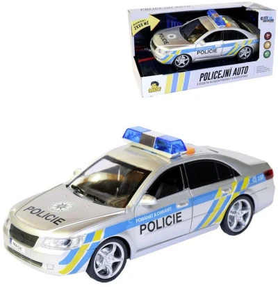 Auto osobní česká policie 24cm s hlasem posádky na baterie CZ Světlo Zvuk Auto osobní česká policie 24cm s hlasem posádky na baterie CZ Světlo Zvuk