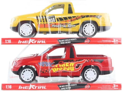 Auto Pick-up plastové terénní s grafikou 1:16 2 druhy blistr Auto Pick-up plastové terénní s grafikou 1:16 2 druhy blistr