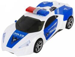 Auto policejní 360 rotace narážecí policie na baterie Světlo Zvuk