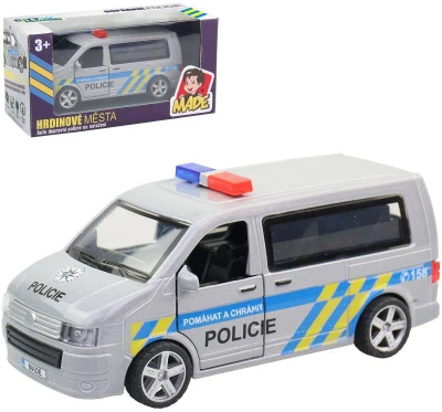 Auto policejní dodávka kovová Česká Policie CZ na baterie Světlo Zvuk Auto policejní dodávka kovová Česká Policie CZ na baterie Světlo Zvuk