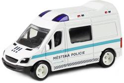 Auto policejní kovová dodávka volný chod městská policie Ostrava