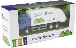 Auto popeláři zpětný chod svoz komunálního odpadu s kontejnerem kov