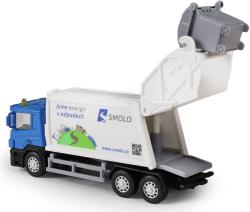 Auto popeláři zpětný chod svoz komunálního odpadu s kontejnerem kov