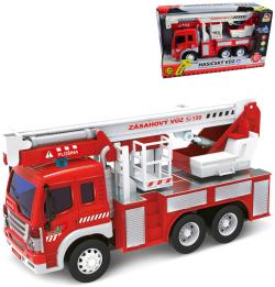 Auto požární s plošinou hasičský vůz na baterie Světlo Zvuk Auto požární s plošinou hasičský vůz na baterie Světlo Zvuk