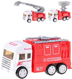 Auto požární vozidlo na setrvačník hasiči 3 druhy plast Auto požární vozidlo na setrvačník hasiči 3 druhy plast