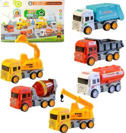 Auto pracovní a stavební různé druhy 12cm plast Auto pracovní a stavební různé druhy 12cm plast