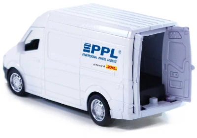 Auto přepravní společnost PPL kovová dodávka 14cm zpětný chod