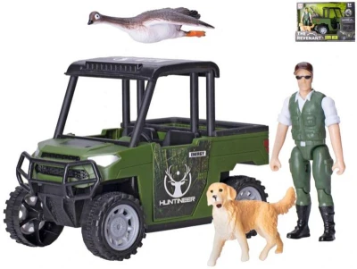 Auto Revenant terénní 14cm lovecký set s figurkou lovce a 2 zvířaty Auto Revenant terénní 14cm lovecký set s figurkou lovce a 2 zvířaty