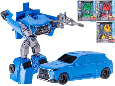Auto/robot 2v1 transrobot plastový s přeměnou se zbraní 4 druhy Auto/robot 2v1 transrobot plastový s přeměnou se zbraní 4 druhy