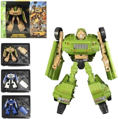 Auto robot s transformací 19cm transrobot set s doplňky plast 4 druhy Auto robot s transformací 19cm transrobot set s doplňky plast 4 druhy