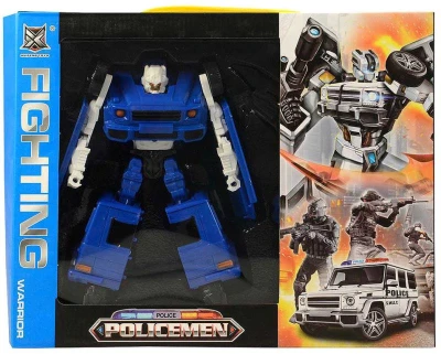 Auto robot s transformací 19cm transrobot set s doplňky plast 4 druhy